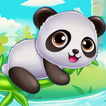 Panda caretaker pet salon game-icoon