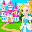 Princess fairytale castle game-icoon