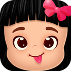 baby school girl day games icon