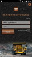 Mining Site Attendance poster