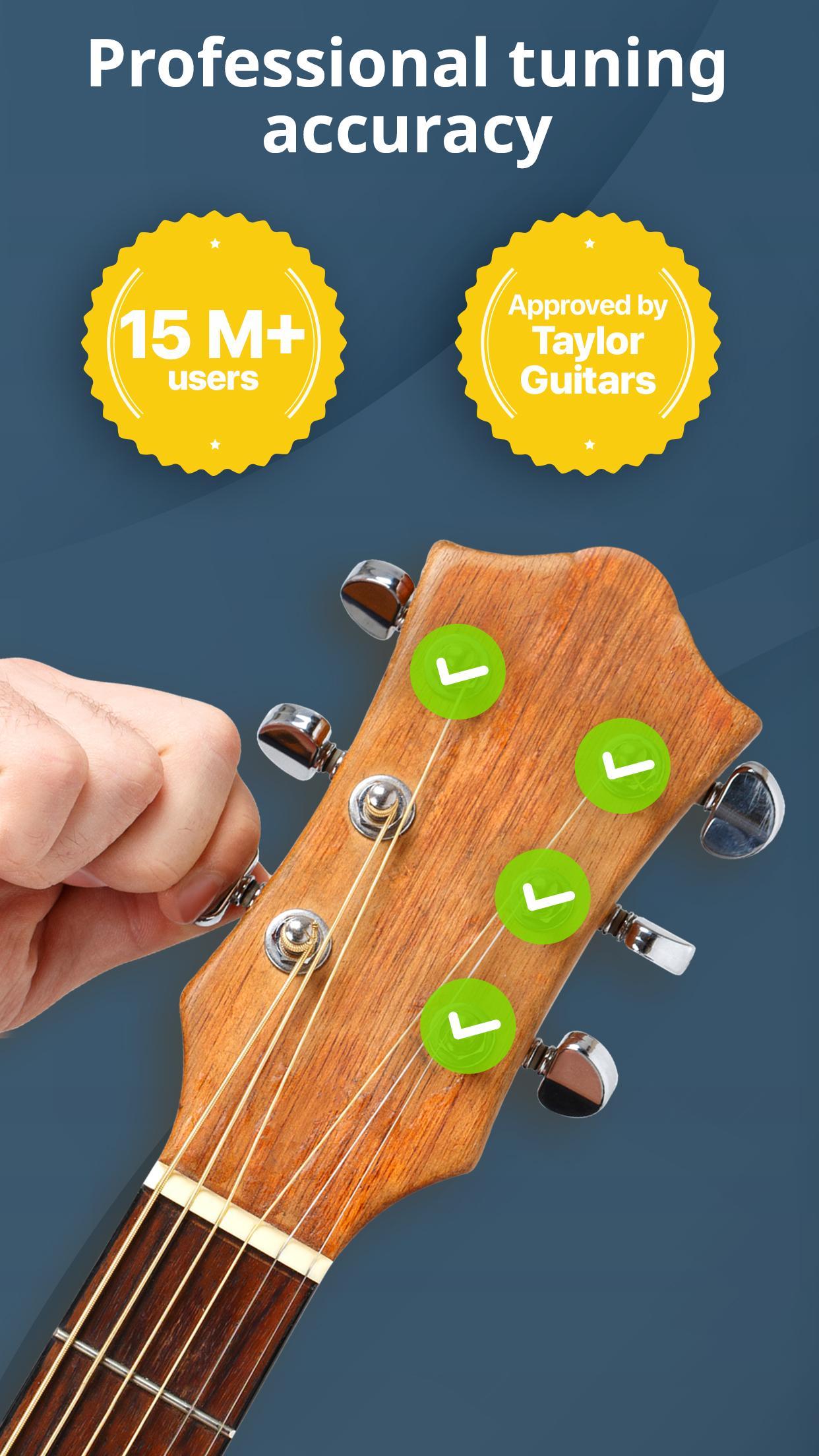 Android 用の ギター チューナー 無料 アコースティックやエレクトリックウクレレやギターの チューニング Apk をダウンロード