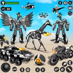 Скачать Giraffe Robot Car Transform XAPK