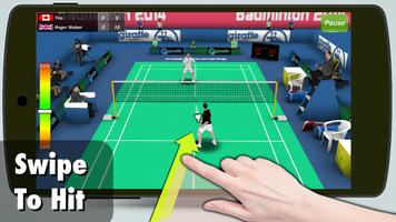 Badminton 3D-poster