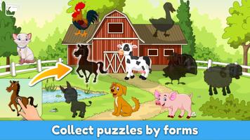 Toddler puzzle games for kids Affiche