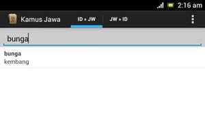 Javanese Dictionary screenshot 2