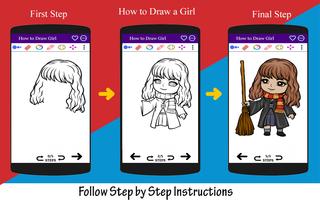 How to Draw Girl capture d'écran 3