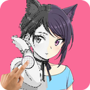 Girly Anime Manga Kawaii Pixel Art Color By Number APK