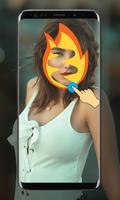 Girls Face Emoji Remover - Face Show Prank Affiche
