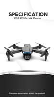 E99 K3 Pro Drone App Guide Affiche