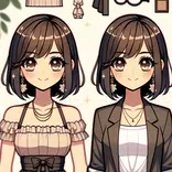 Puppen Anime Chibi Mädchen
