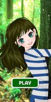 Anime Girl Forest Trip plakat