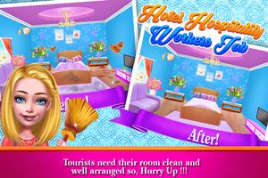 Hotel Room Cleaning Girls Game الملصق