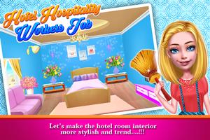 Hotel Room Cleaning Girls Game تصوير الشاشة 3