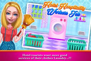 Hotel Room Cleaning Girls Game تصوير الشاشة 2