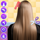 贝拉公主小姑娘辫子头发美容院 图标