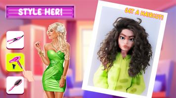 Girls hairstyle salon game screenshot 1