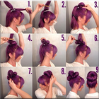 Girls Hairstyle Step by Step أيقونة