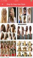 Girls Hairstyle Step by Step captura de pantalla 3