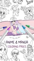 Coloriage anime - Coloring Affiche