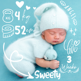 Baby-Fotoaufkleber: Baby story