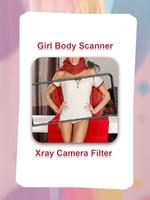 Girl Body Scanner Xray Camera الملصق