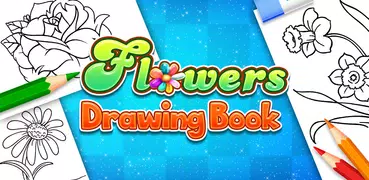 Flowers Coloring Book & Drawing Book