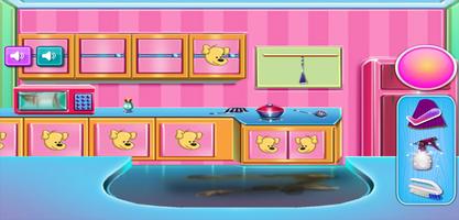 Girls Games House Cleaning capture d'écran 1