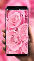 Flowers Pink Flavor 🌸 Girly Lock Screen Wallpaper ポスター