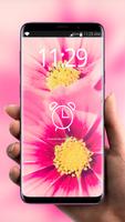 برنامه‌نما Flowers Pink Flavor 🌸 Girly Lock Screen Wallpaper عکس از صفحه