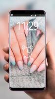 Manicure Nail Polish 💅 Girly Lock Screen captura de pantalla 1