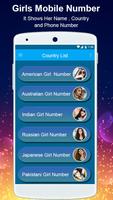 Girls Mobile Numbers:Search Girlfriend Plakat