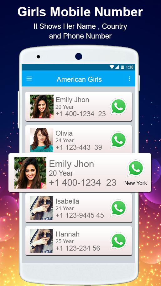 Free girl cell phone numbers