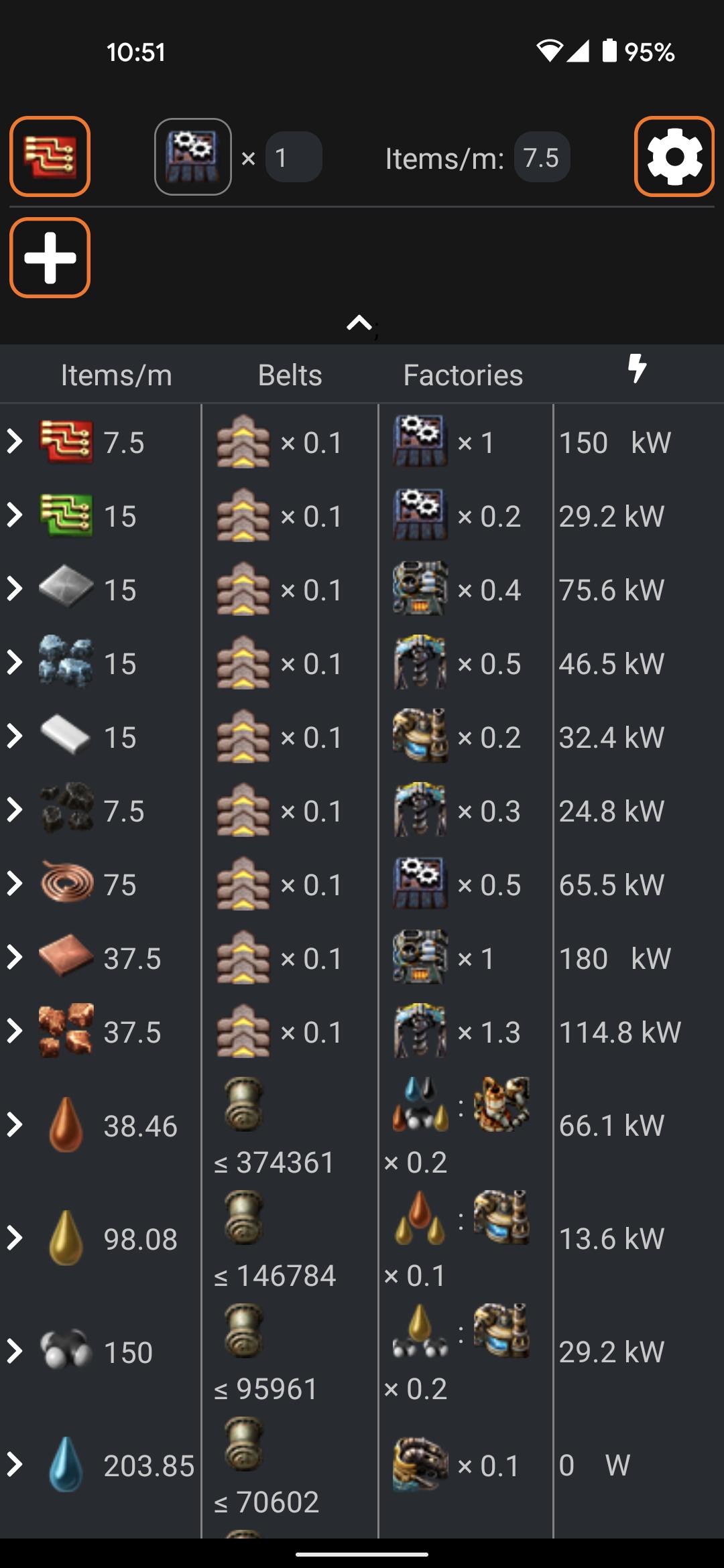 Factorio rates calculator фото 2