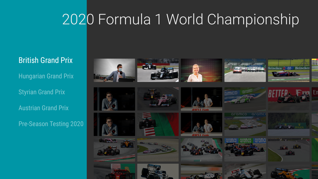 F1TV Viewer for Android TV screenshot 8