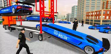 US Police Multi Level Transporter Truck Games