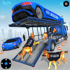 US Police Multi Level Transporter Truck Games आइकन