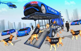 US Police Multi Level Transporter Truck Games Affiche