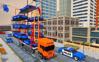 US Police Multi Level Transporter Truck Games screenshot 2
