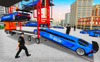 US Police Multi Level Transporter Truck Games captura de pantalla 3