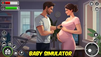 Jeux de mère enceinte 3D Affiche