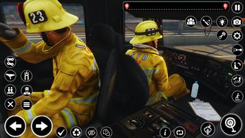Api Truk: Pemadam kebakaran 3D poster