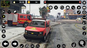 Api Truk: Pemadam kebakaran 3D screenshot 2