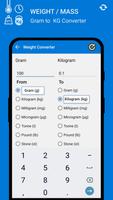 Gram , Kg , gram , Milli gram Converter screenshot 1