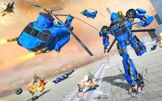 Grand Cargo Helicopter Robot Battle স্ক্রিনশট 1