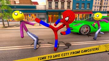 Spider Hero Rope Gangster City Ekran Görüntüsü 1