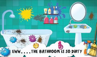 Android İndirme için kız temizlik oyunları: bebek evi temizleme APK