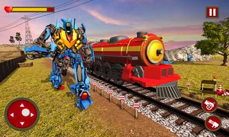 US Army Train Transform Robot Fight Robot Games screenshot 3