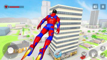Rope Hero Superhero Flying Affiche