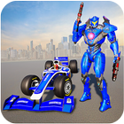 Formula Car Robot Police Game icône