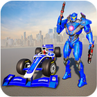 Formula Car Robot Police Game simgesi